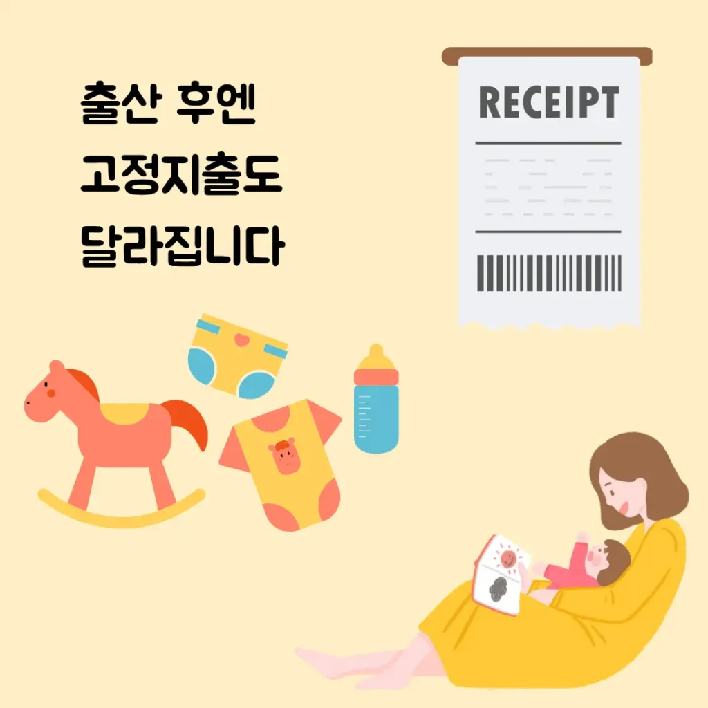출산 후 생활비 할인 혜택 관련 이미지